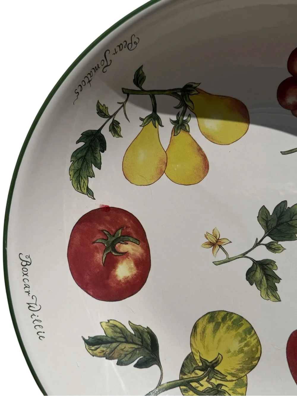 Vintage Williams Sonoma Vegetable Garden Serving Bowl Large Italy Farmhouse 13”